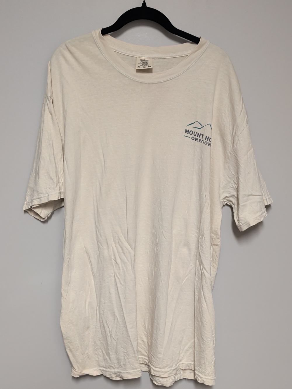 Comfort Colors Cream Mount Hood Oregon Graphic Tee